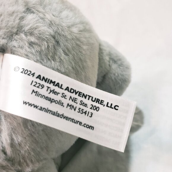 Elephant Sitting Gray Plush Stuffed Animal 14" Animal Adventure 2024 - Picture 8 of 10
